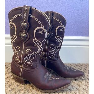 Durango Concho Heart Boots 6.5